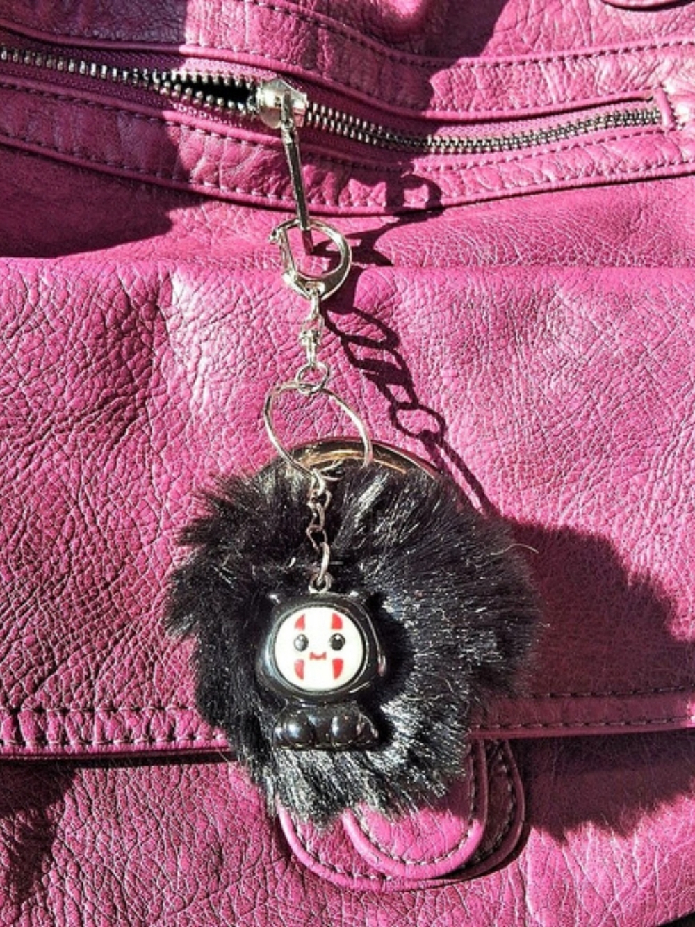 Halloween Charm Black Keychain
